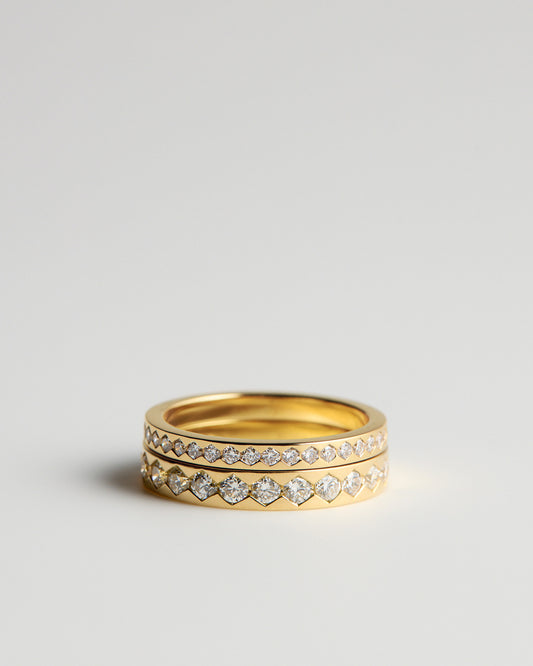 Fine Trap Ring - White Diamonds