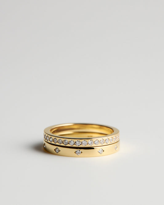 Fine Trap Ring - White Diamonds