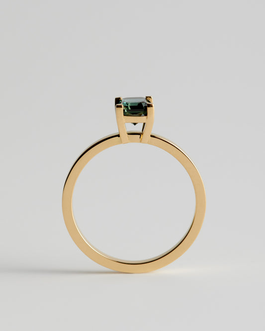 Solitaire - 4 Claw Emerald - Australian Sapphire (Sol 07)