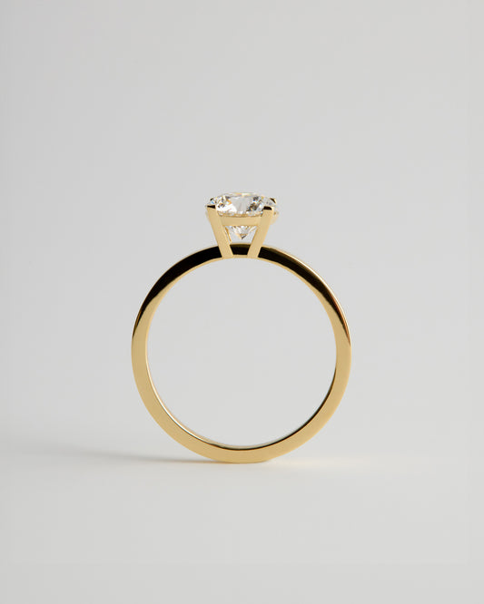 Solitaire - 4 Claw Round - White Diamond