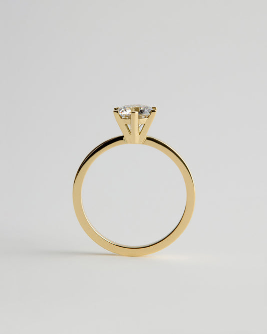 Solitaire - 6 Claw Round - White Diamond
