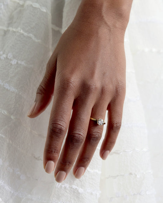 Pictured Here - 1.1ct Round White Diamond