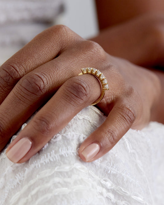 Crest Ring - White Diamonds
