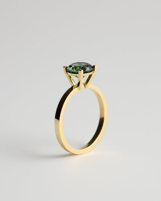 Solitaire - 4 Claw Round - Australian Sapphire (Sol 26)