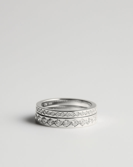 Fine Trap Ring - White Diamonds