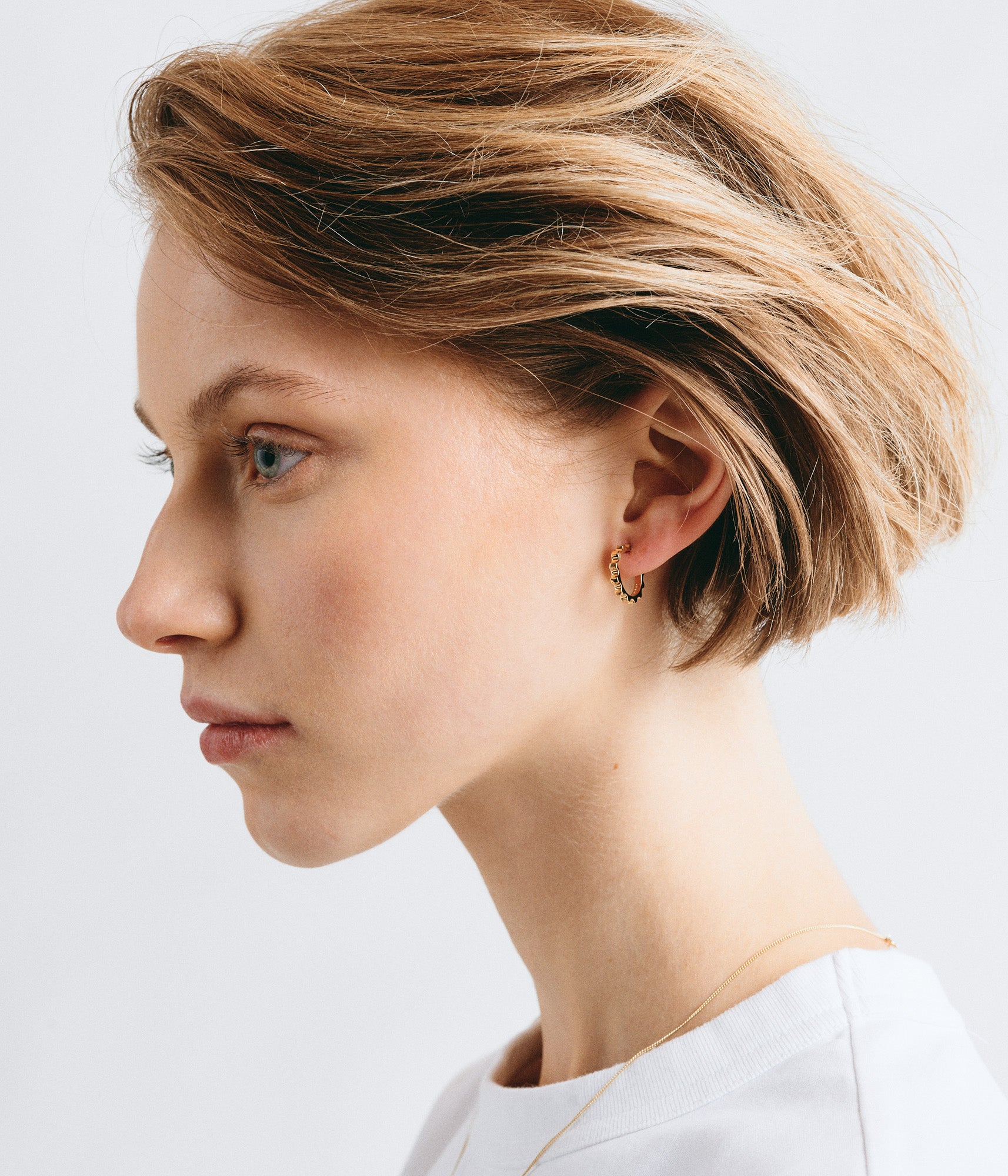 Parmentier Hoop Earrings, Small - Gold Vermeil