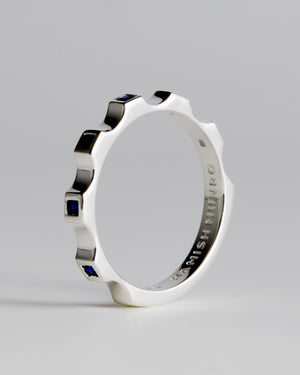 Small Window Ring - Sterling Silver | Sapphires