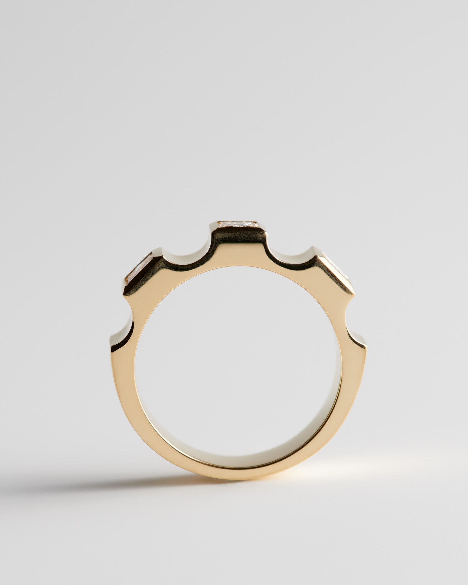Large Window Ring - White Diamonds – Hamish Munro