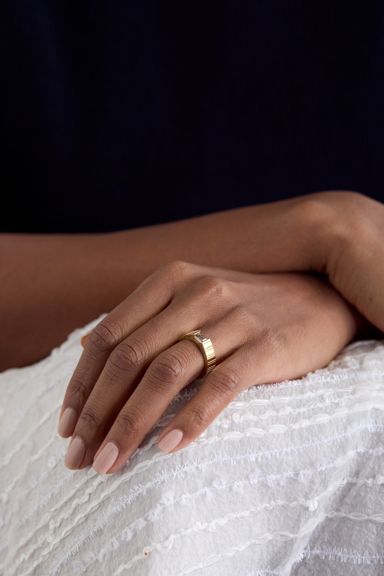 LVM Ring - Classic - Champagne Diamond