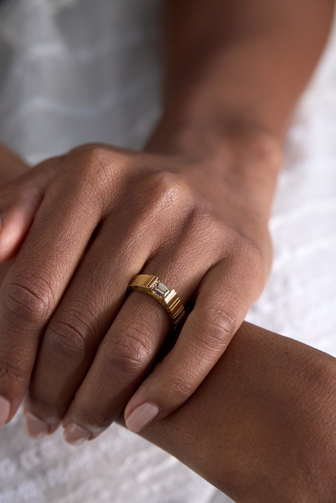 LVM Ring - Classic - Champagne Diamond