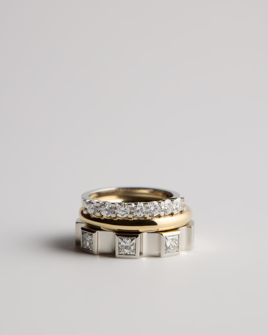 Window Ring - White Diamonds