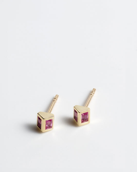 Joan Studs - Pink Sapphires