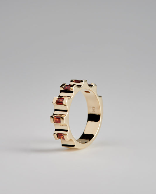 Parmentier Ring - Almandine Garnets