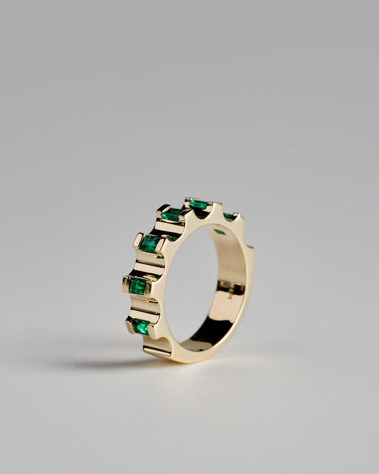 Parmentier Ring - Emeralds