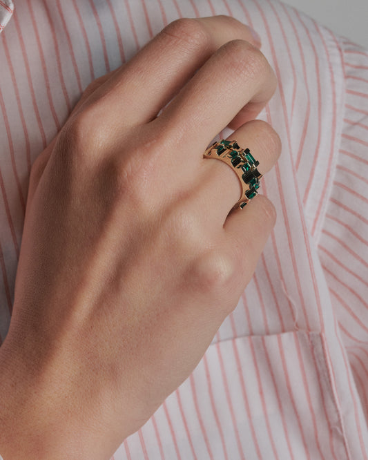 Parmentier Ring - Emeralds