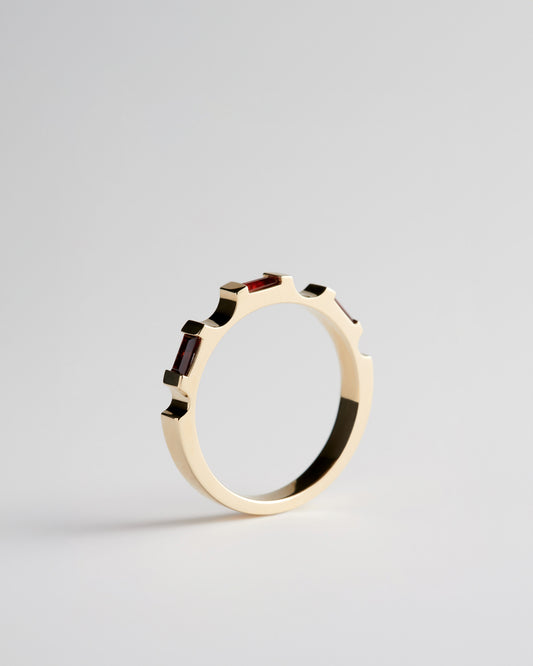 Bridge Ring - Almandine Garnets