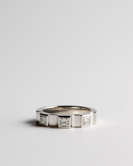 Window Ring - White Diamonds