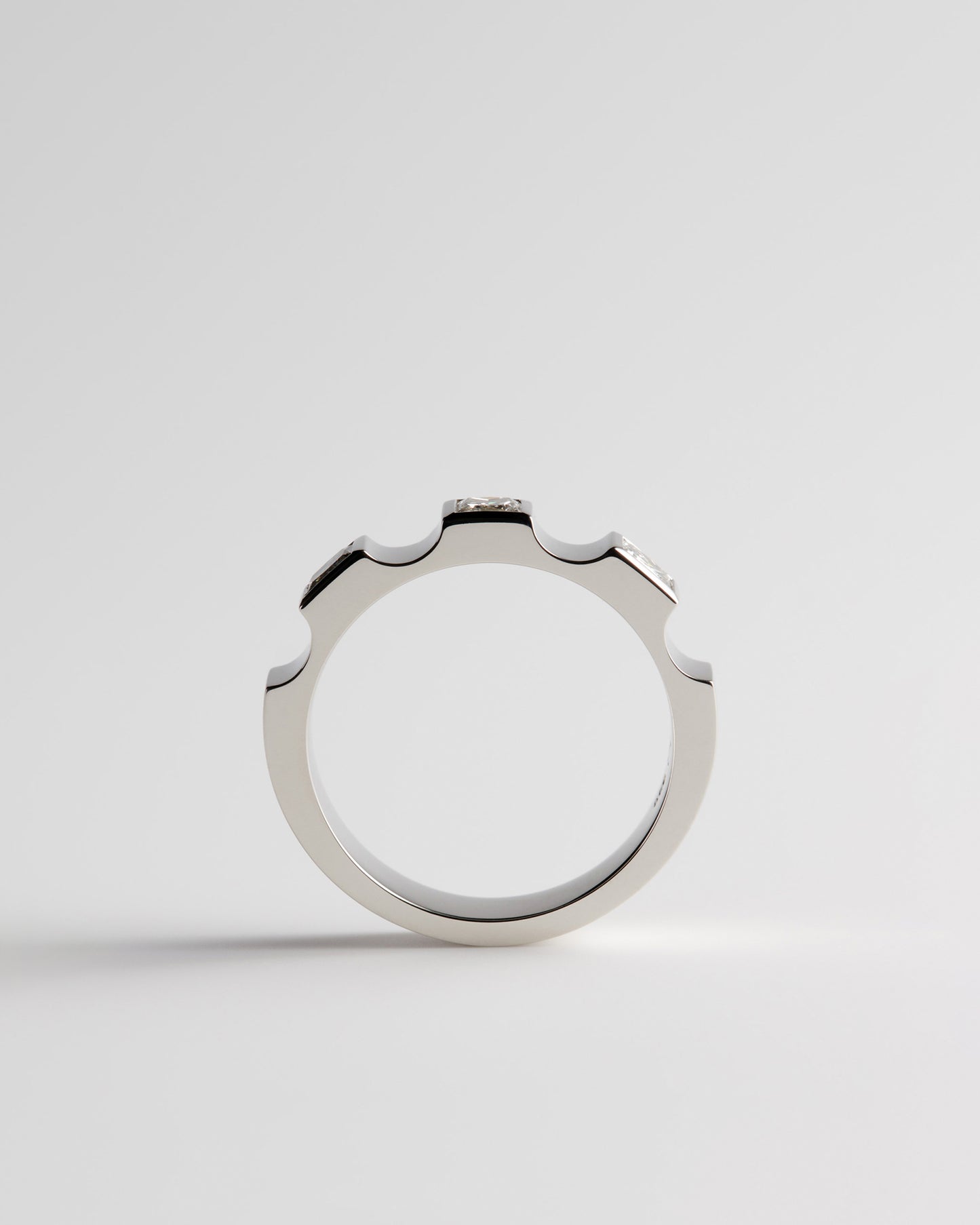 Window Ring - White Diamonds