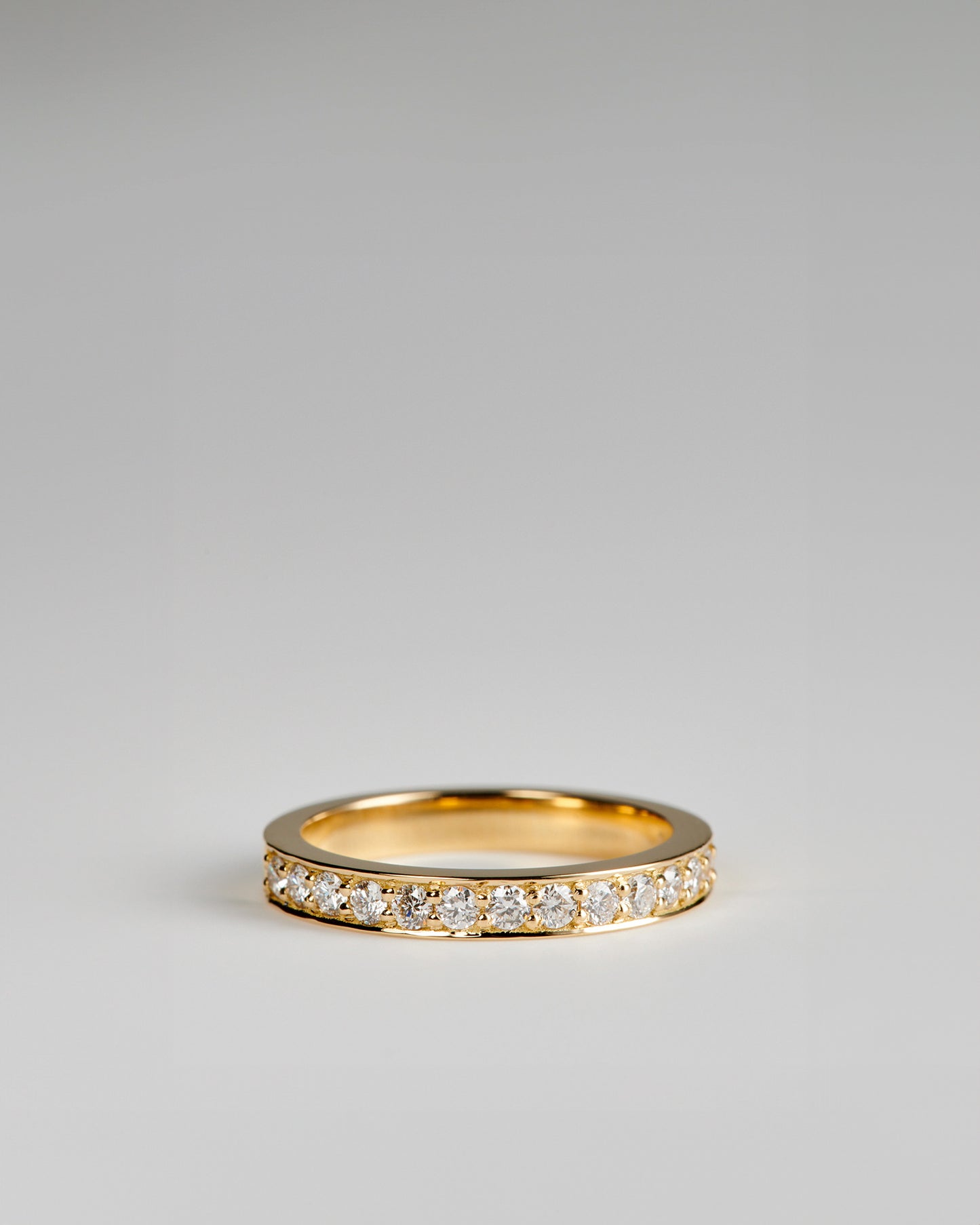 Joan 3 Pavé Band - White Diamonds