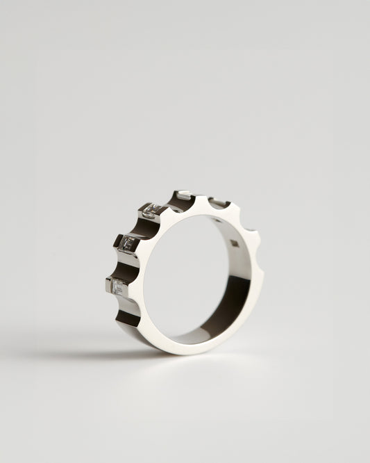 Parmentier Ring - White Diamonds