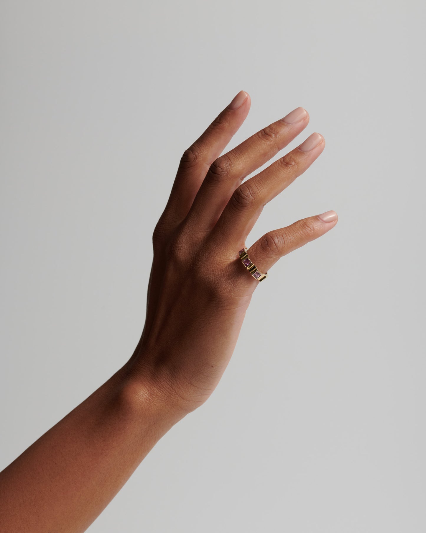 Window Ring - Pink Sapphires