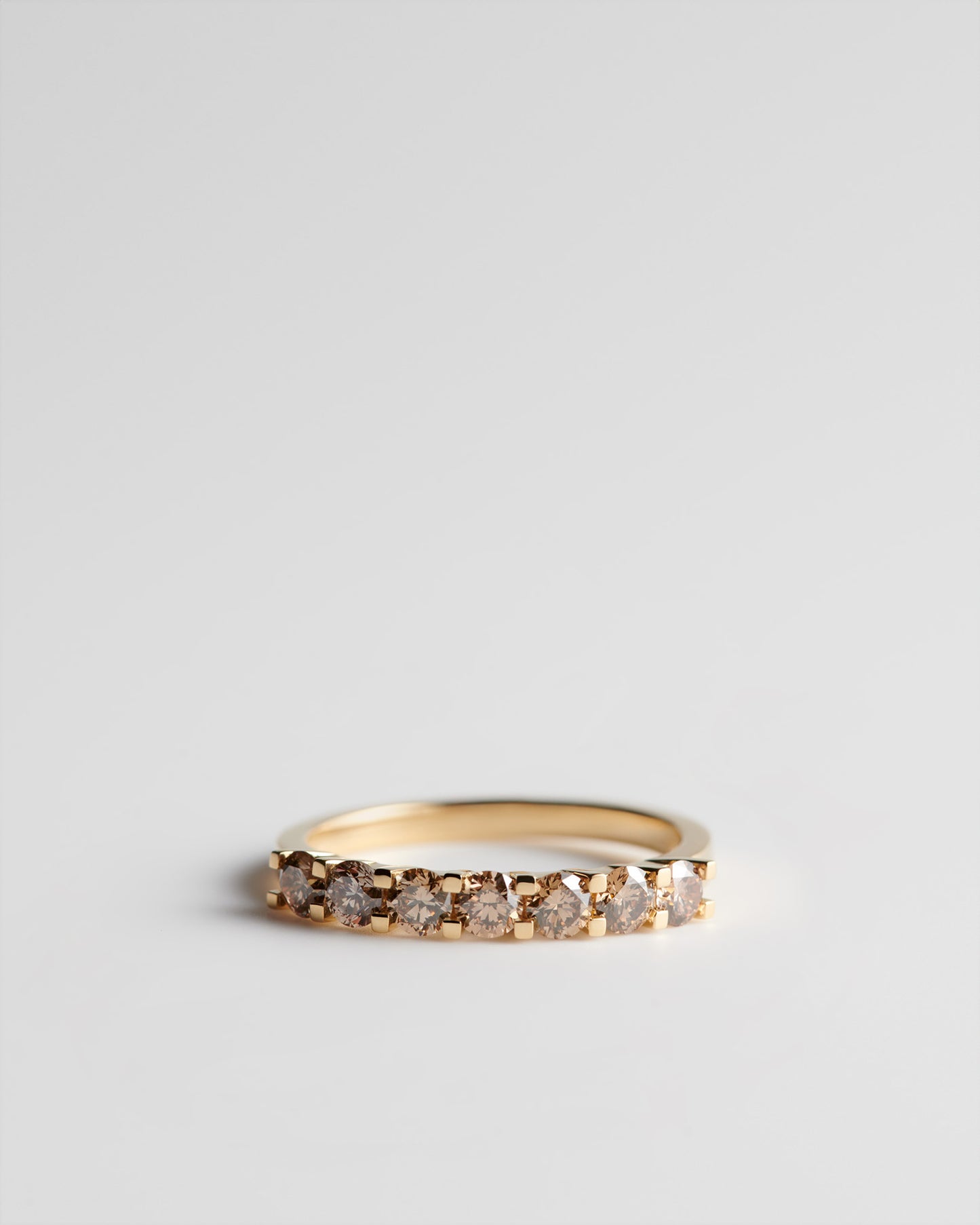 Crest Ring - Champagne Diamonds