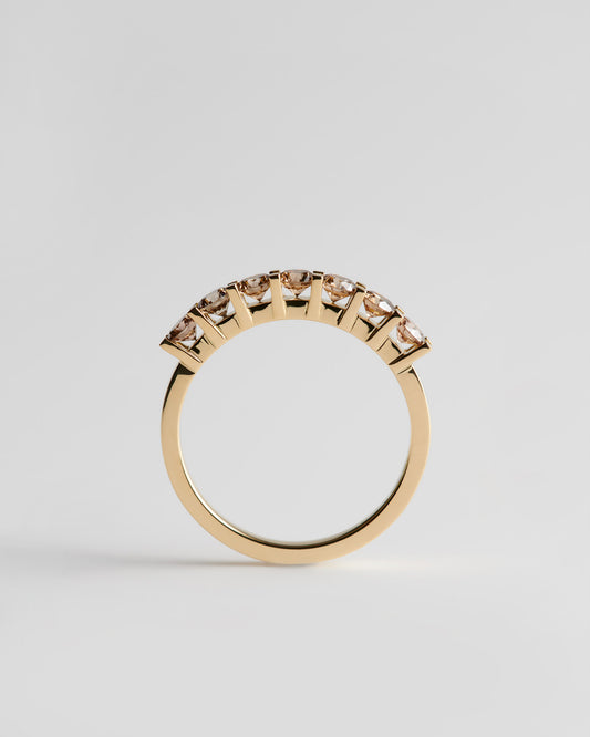 Crest Ring - Champagne Diamonds