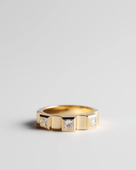 Window Ring - White Diamonds