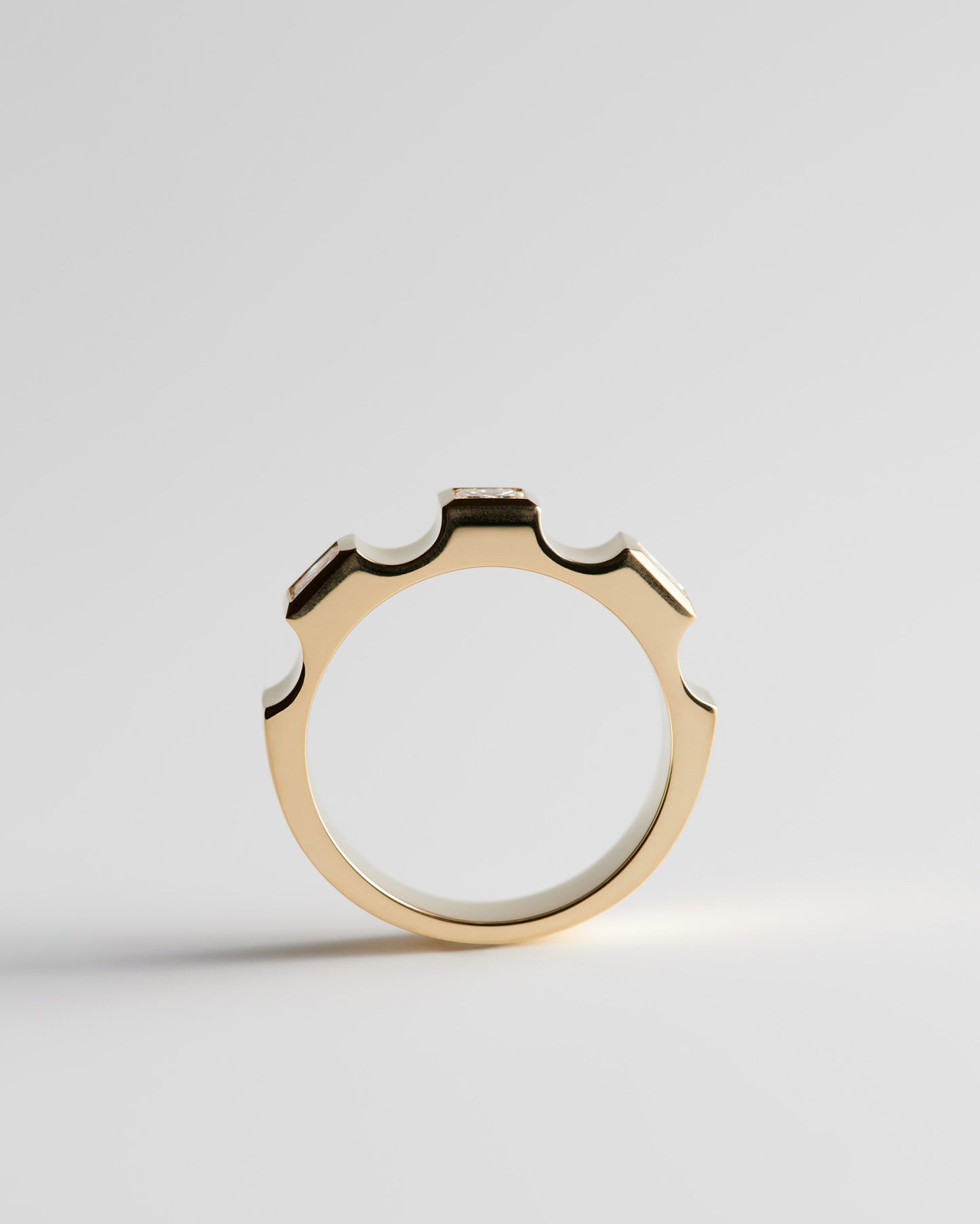 Window Ring - White Diamonds