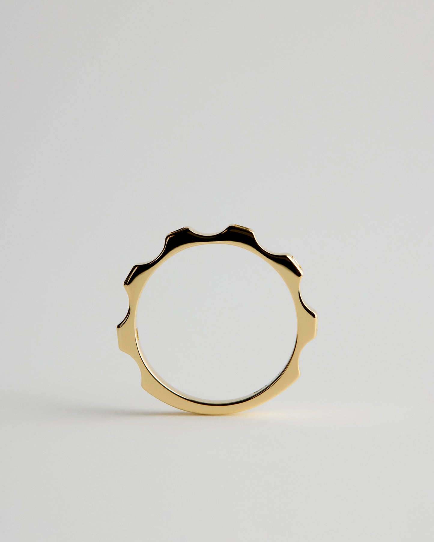 Fine Window Ring - White Diamonds