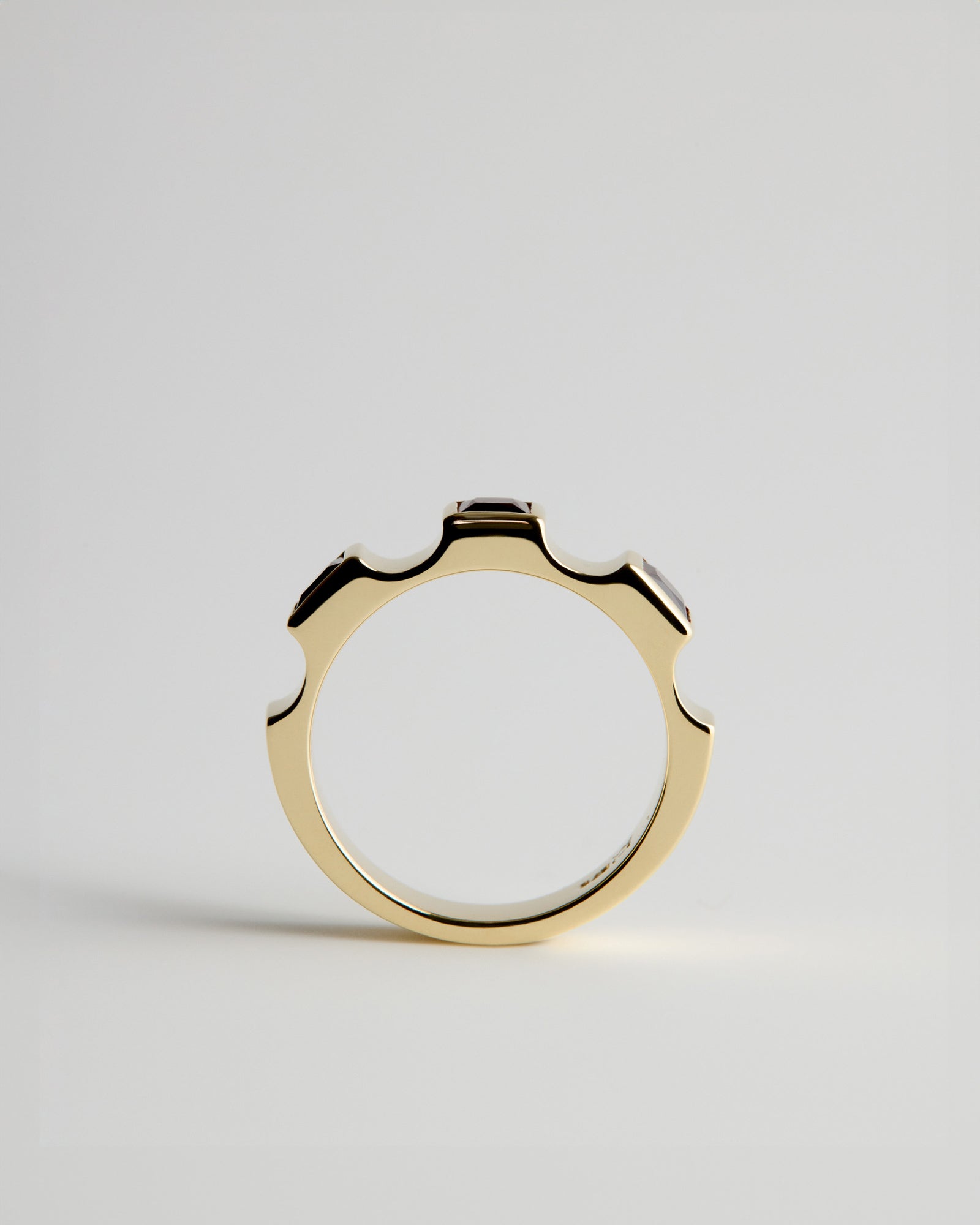 Large Window Ring - Almandine Garnets