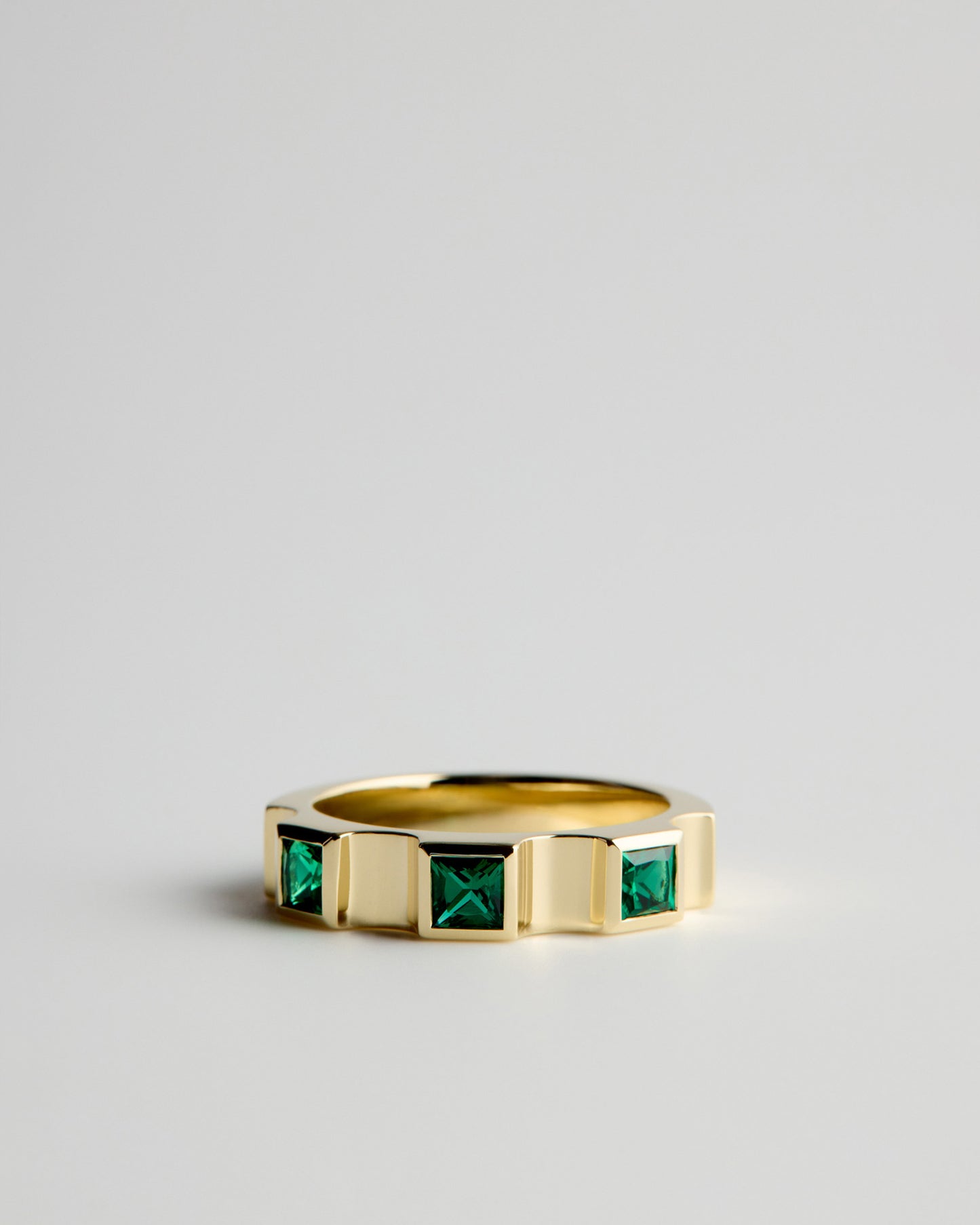 Window Ring - Emeralds