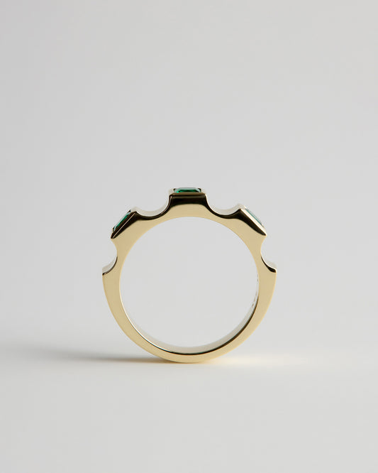 Window Ring - Emeralds