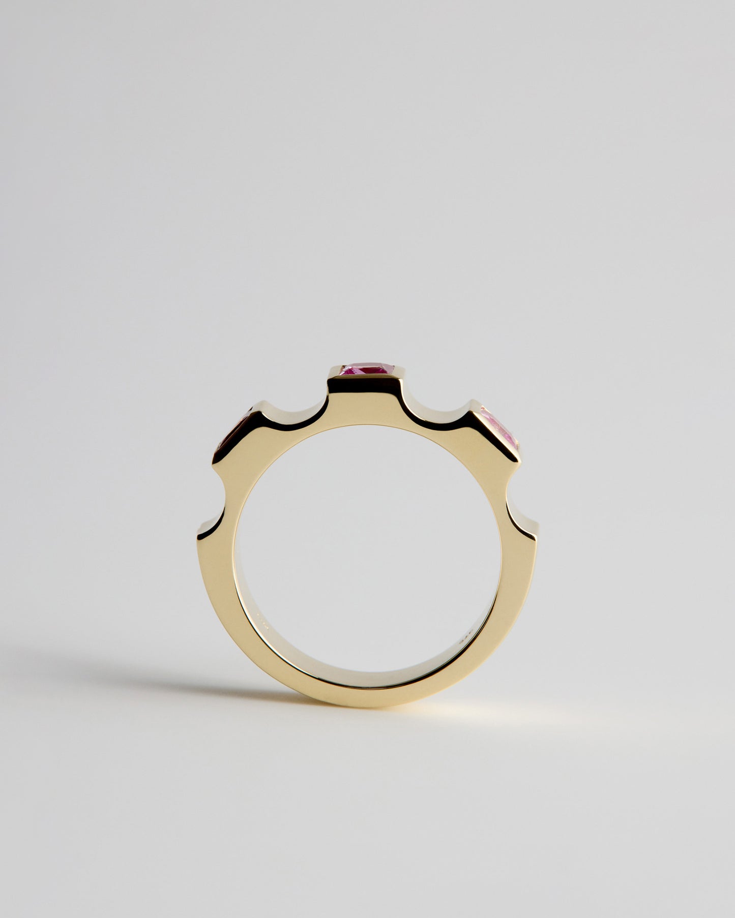 Window Ring - Pink Sapphires