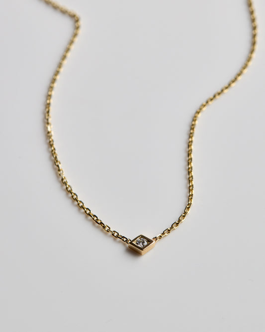 Trap Necklace - White Diamond