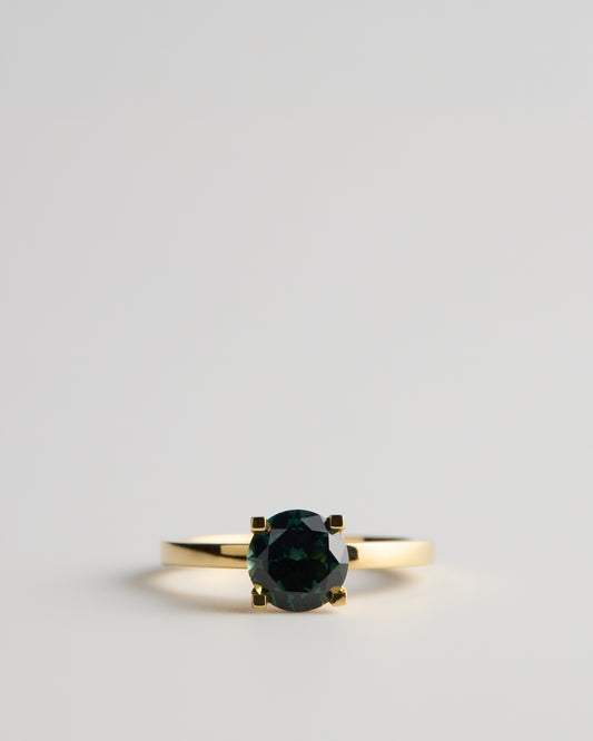 Solitaire - 4 Claw Round - Australian Sapphire (Sol 31)