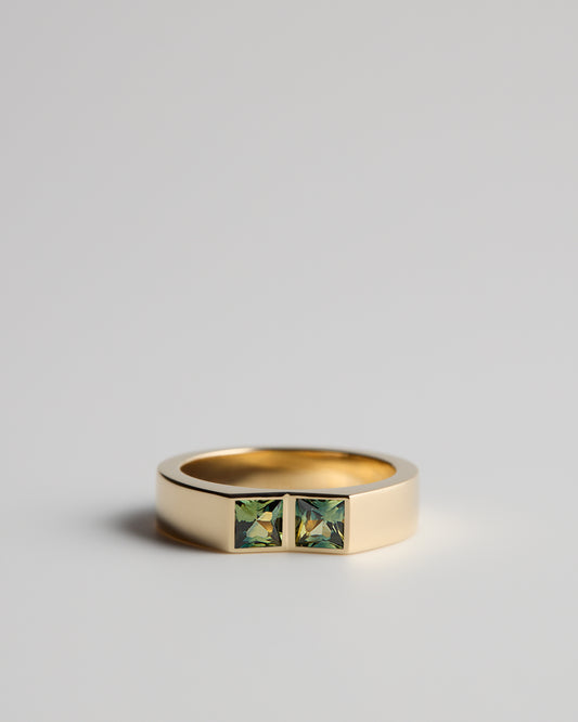 Australian Parti Sapphires - 18ct Yellow Gold