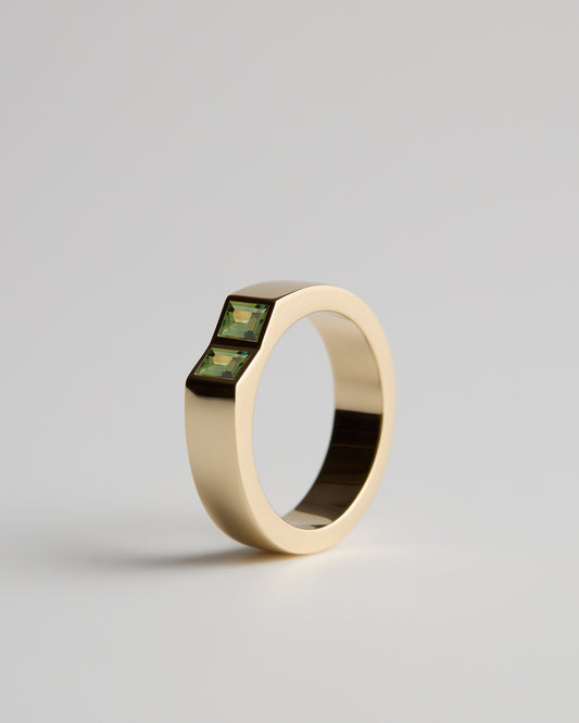 Moss Green Sapphires - 18ct Yellow Gold