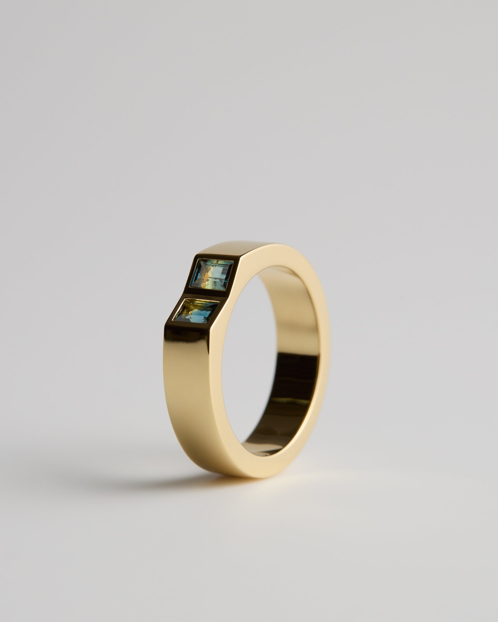 Australian Parti Sapphires - 18ct Yellow Gold