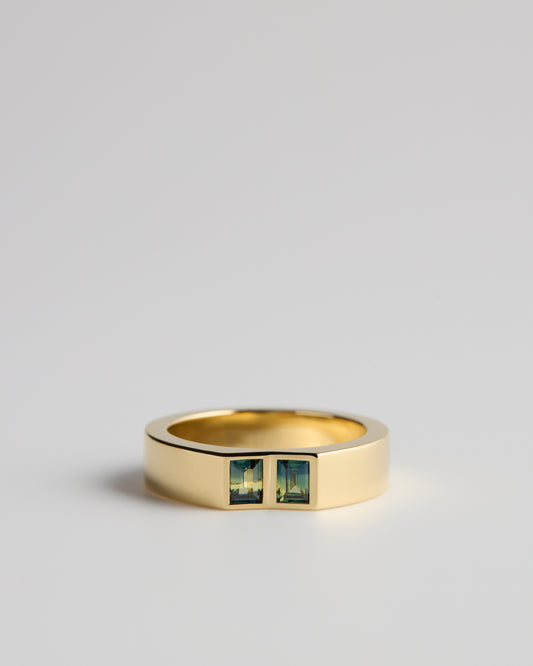 Australian Parti Sapphires - 18ct Yellow Gold