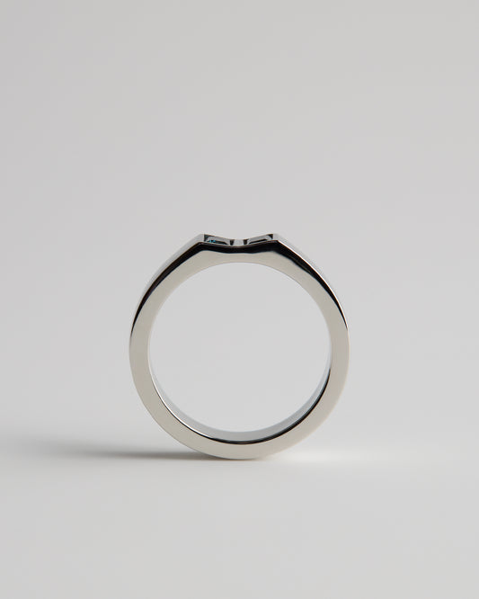 Steel Blue Sapphires - Platinum