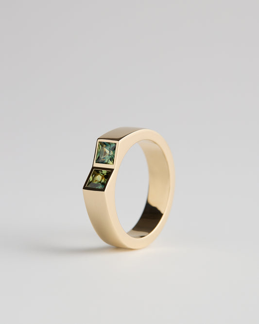 Australian Parti Sapphires - 18ct Yellow Gold