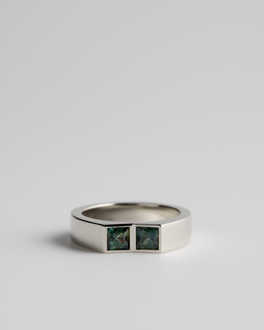 Australian Green Sapphires - Platinum