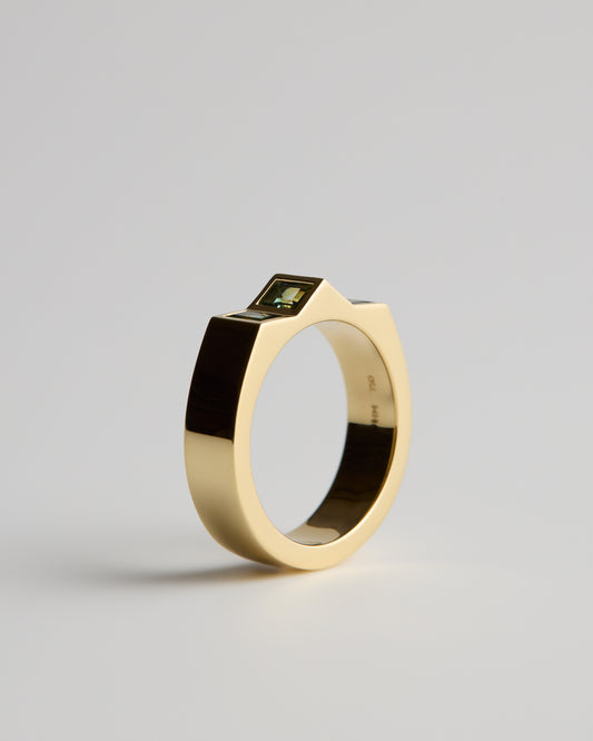 Australian Moss Green Sapphires - 18ct Yellow Gold