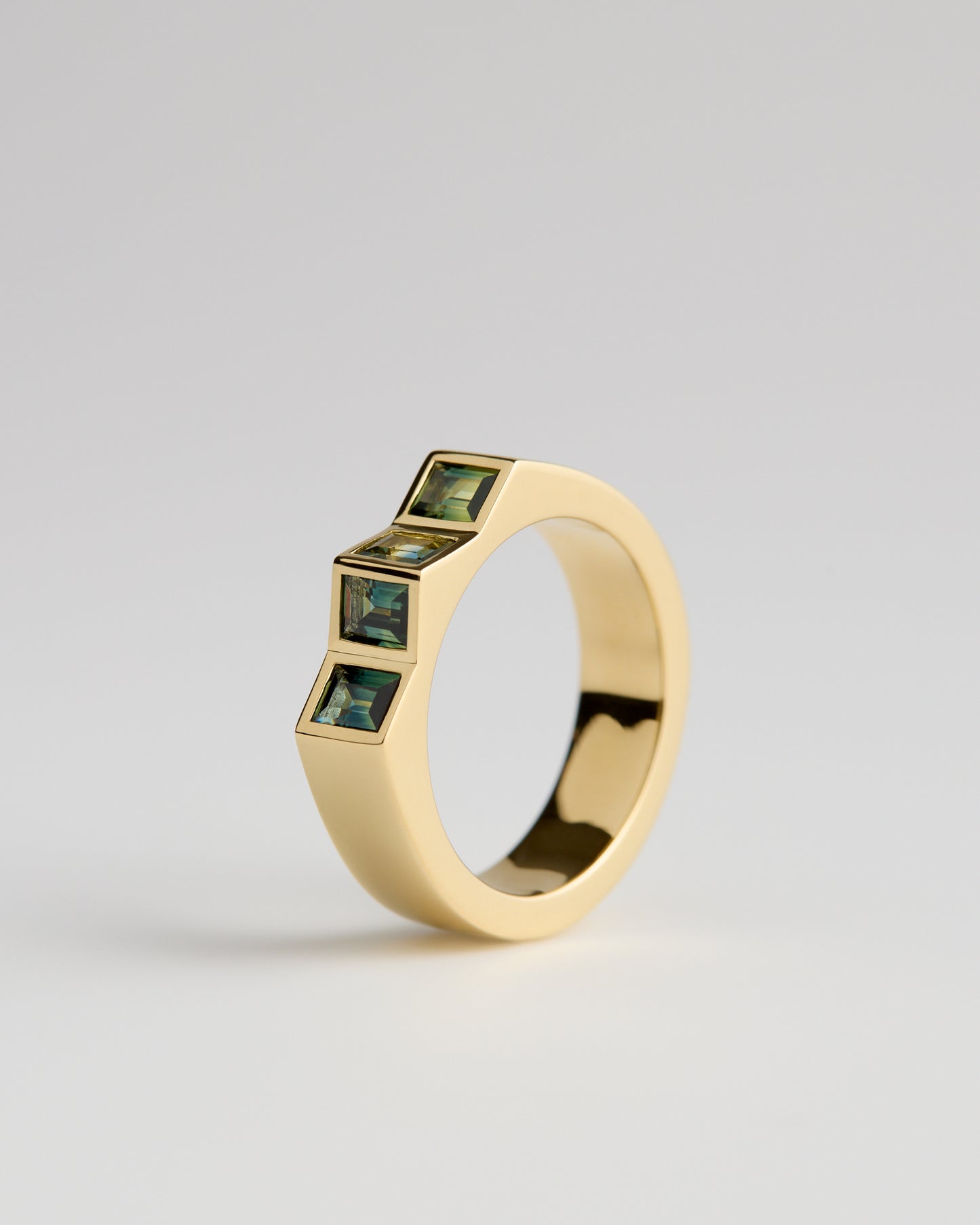 Australian Parti Sapphires - 18ct Yellow Gold