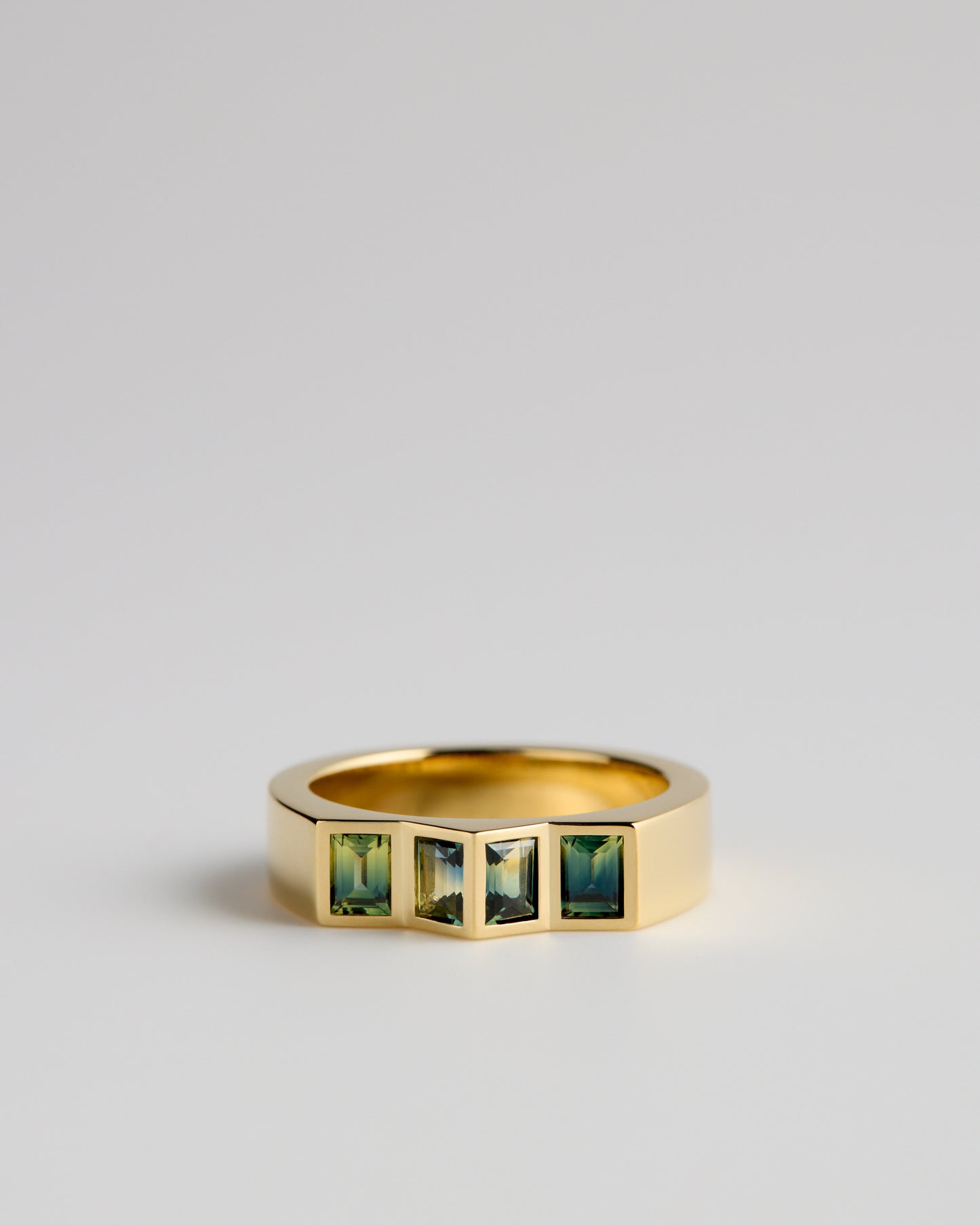 Australian Parti Sapphires - 18ct Yellow Gold