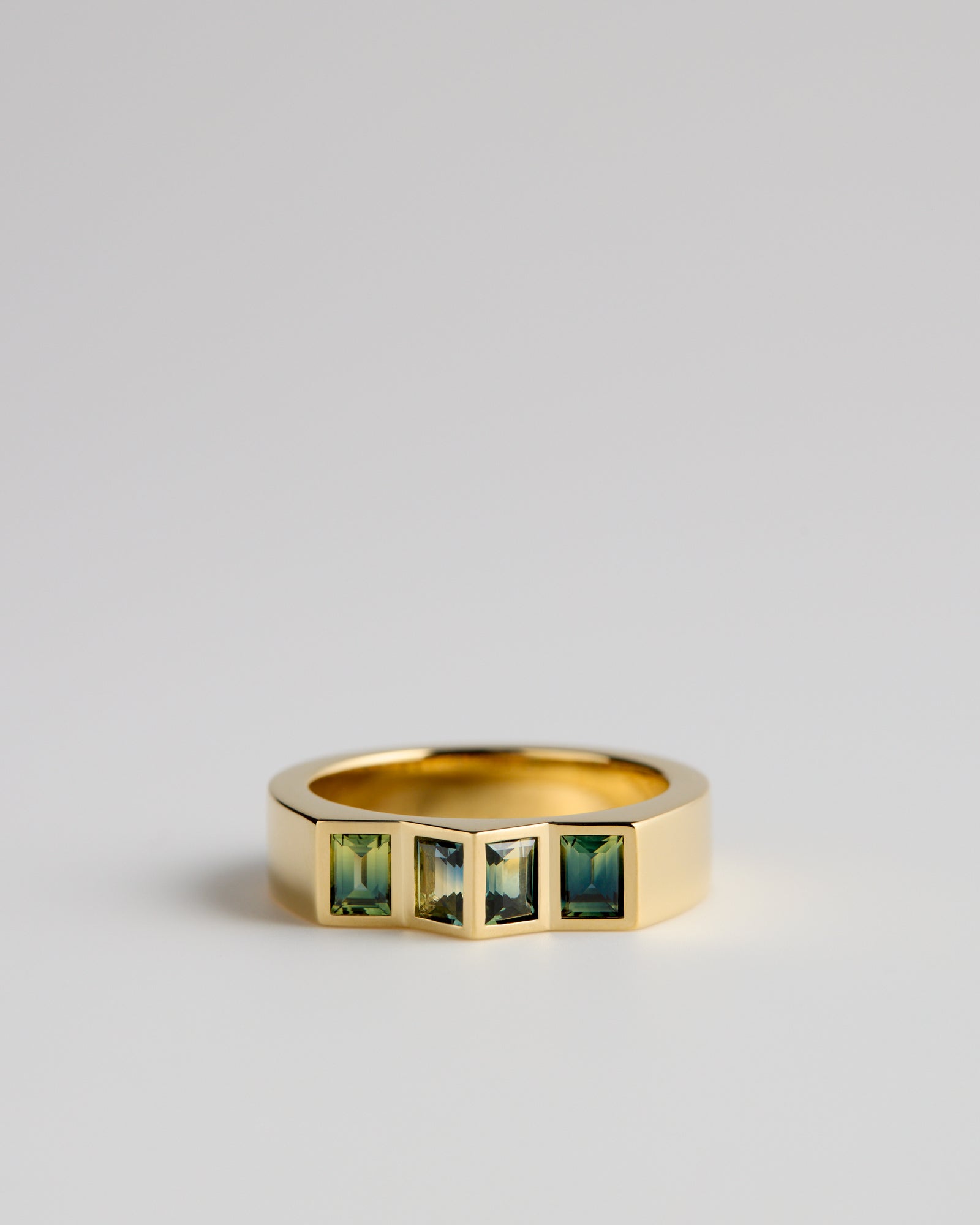 Australian Parti Sapphires - 18ct Yellow Gold