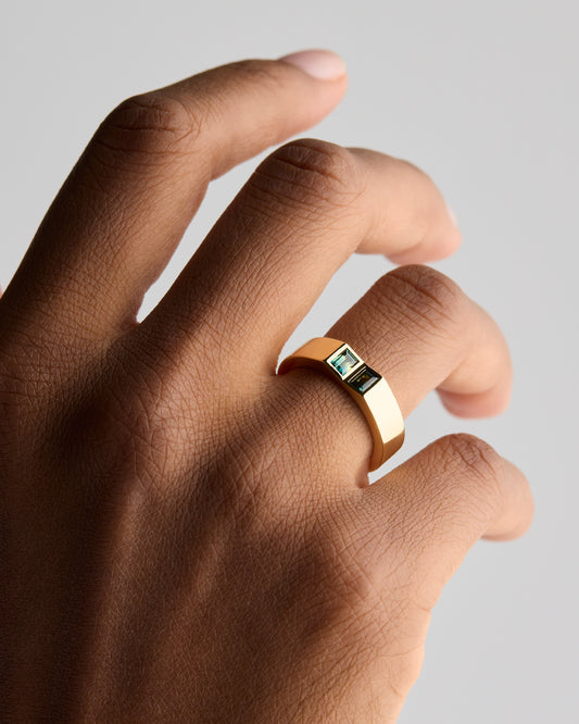 Australian Parti Sapphires - 18ct Yellow Gold