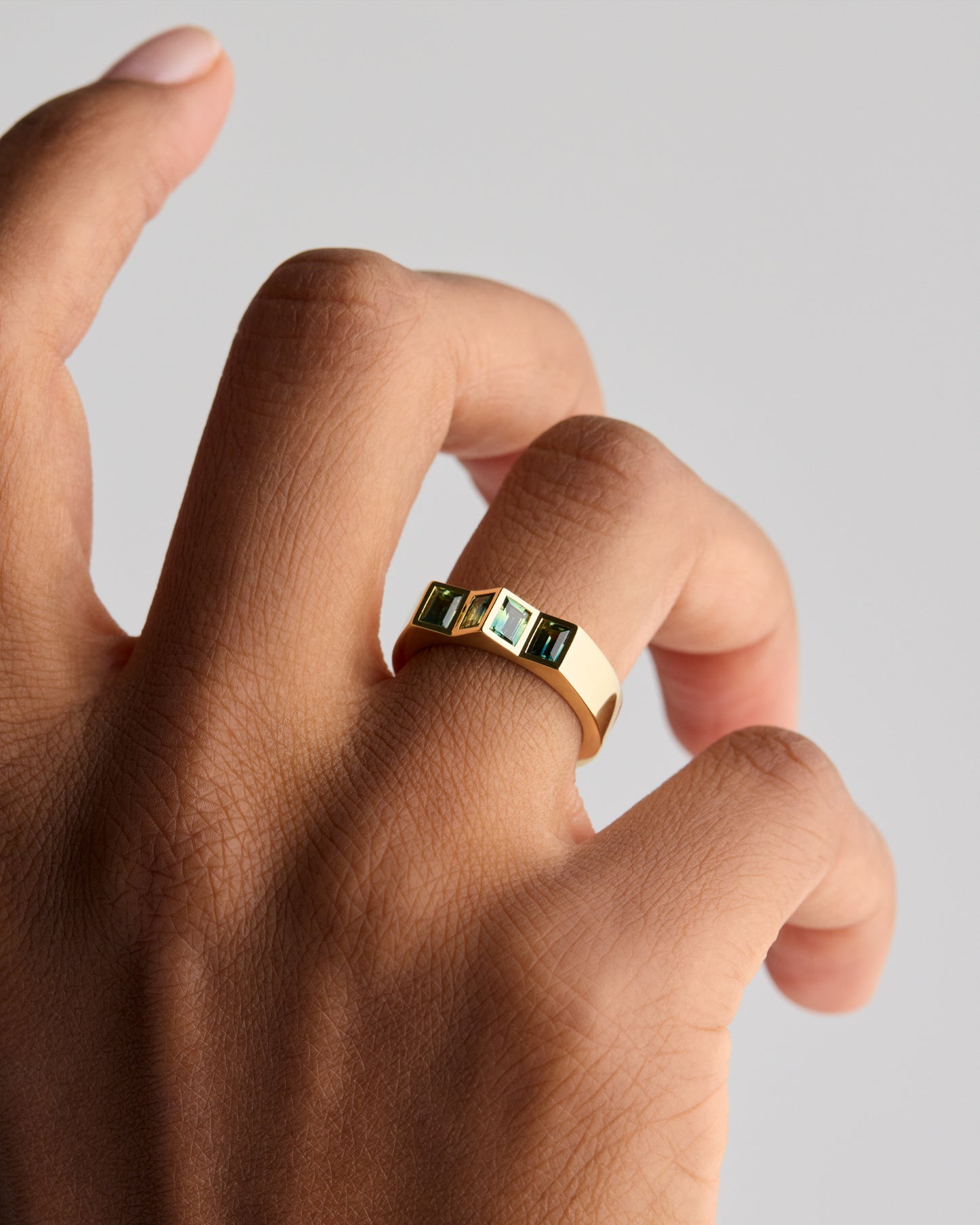 Australian Parti Sapphires - 18ct Yellow Gold