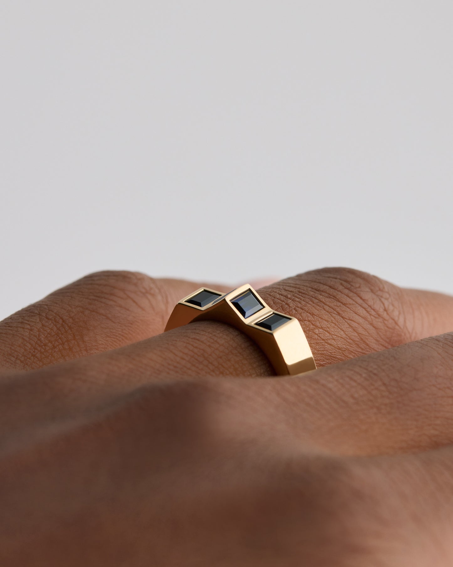 Australian Deep Blue Sapphires - 18ct Yellow Gold